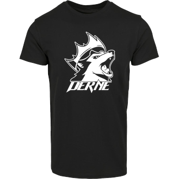 Derne - Howling Wolf Hausmarke T-Shirt  - Schwarz