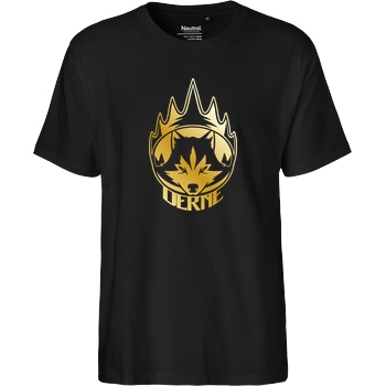 Derne Derne - Wolf T-Shirt Fairtrade T-Shirt - schwarz