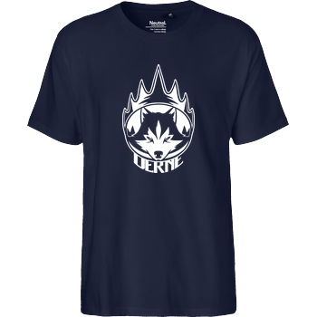 Derne Derne - Wolf T-Shirt Fairtrade T-Shirt - navy