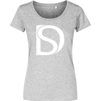 DerSorbus DerSorbus - Design Logo T-Shirt Damenshirt heather grey
