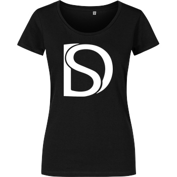 DerSorbus DerSorbus - Design Logo T-Shirt Damenshirt schwarz