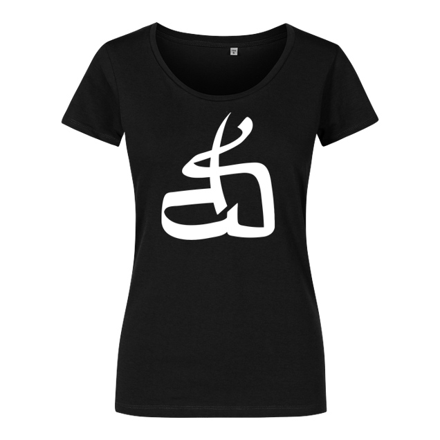 DerSorbus - DerSorbus - Kalligraphie Logo - T-Shirt - Damenshirt schwarz