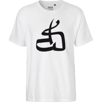 DerSorbus DerSorbus - Kalligraphie Logo T-Shirt Fairtrade T-Shirt - weiß