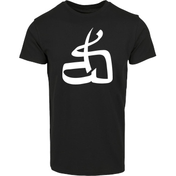 DerSorbus DerSorbus - Kalligraphie Logo T-Shirt Hausmarke T-Shirt  - Schwarz