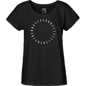 dieserpan dieserpan - verbreitet Liebe T-Shirt Fairtrade Loose Fit Girlie - schwarz