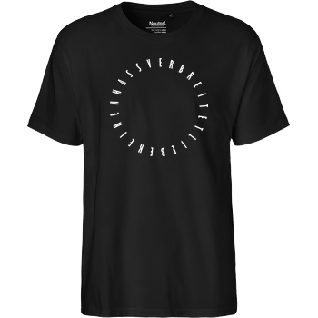 dieserpan dieserpan - verbreitet Liebe T-Shirt Fairtrade T-Shirt - schwarz