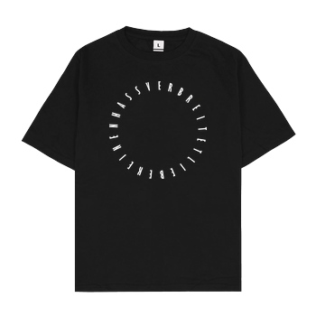 dieserpan dieserpan - verbreitet Liebe T-Shirt Oversize T-Shirt - Schwarz