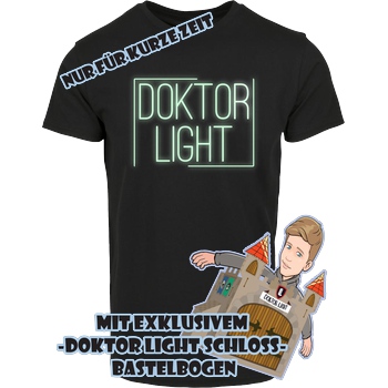 DOKTOR LIGHT Doktor Light - DL Glow in the Dark T-Shirt Hausmarke T-Shirt  - Schwarz