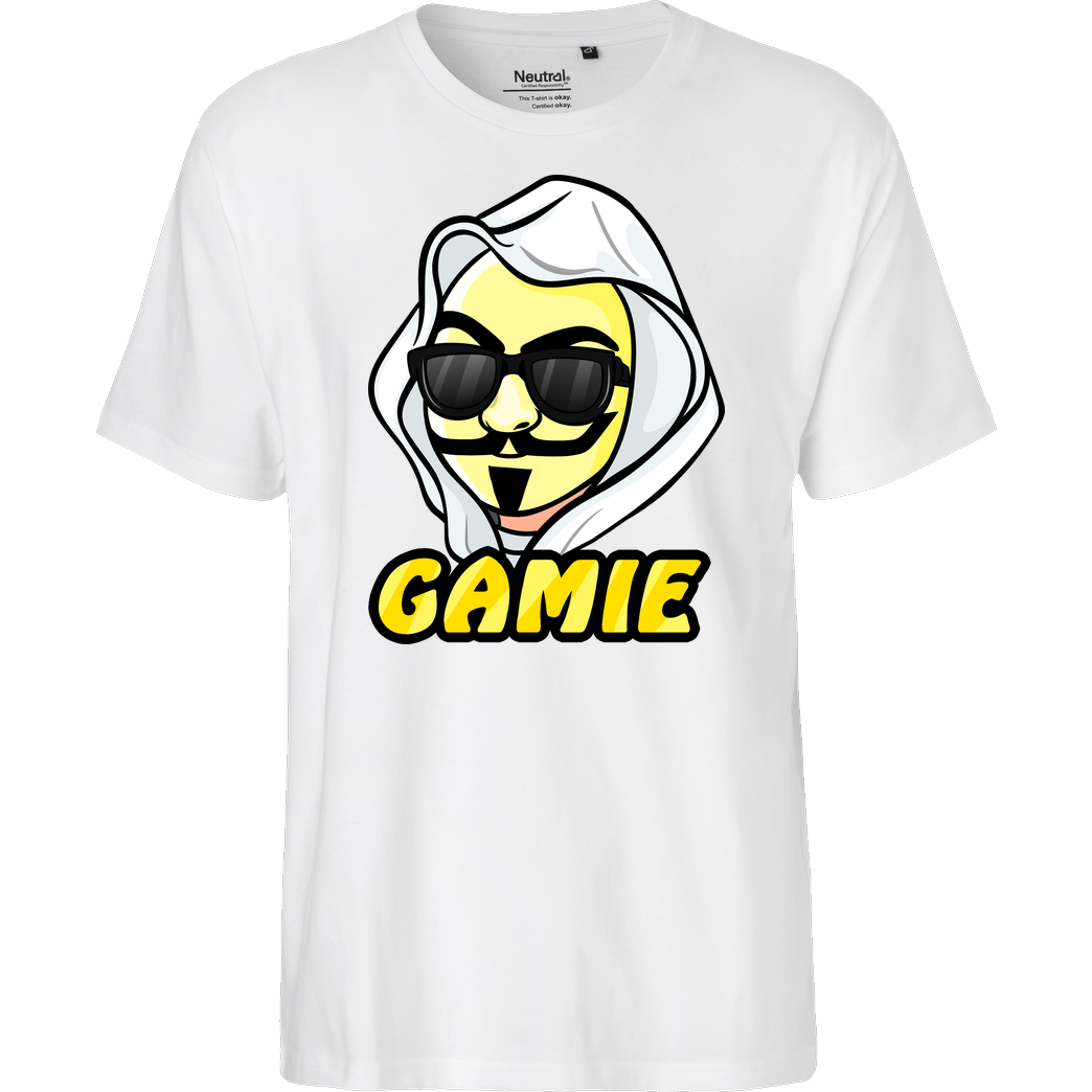 DOKTOR LIGHT Doktor Light - Gamie T-Shirt Fairtrade T-Shirt - weiß