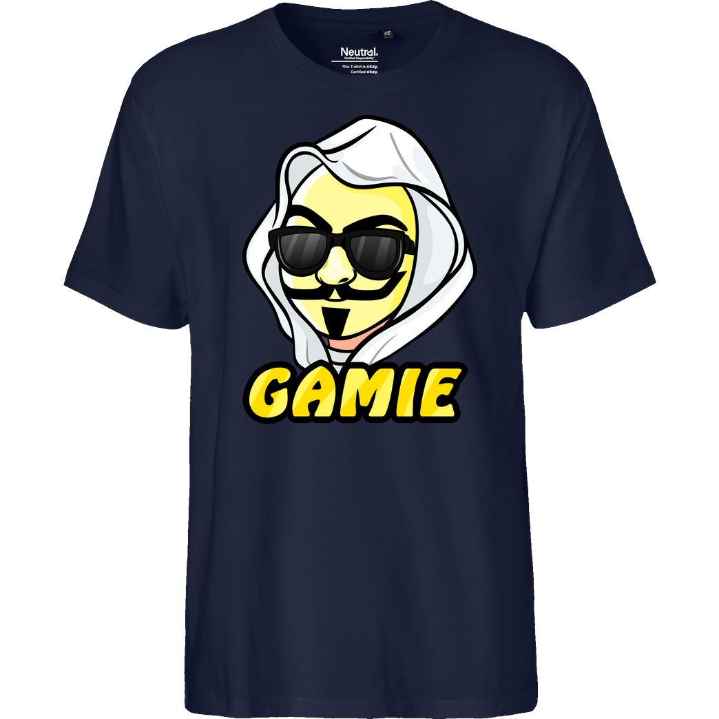 DOKTOR LIGHT Doktor Light - Gamie T-Shirt Fairtrade T-Shirt - navy