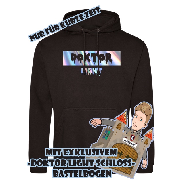 DOKTOR LIGHT - Doktor Light - Logo Holographisch - Sweatshirt - JH Hoodie - Schwarz