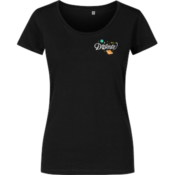 Dreemtum Dreemer - Galaxy Lettering T-Shirt Damenshirt schwarz