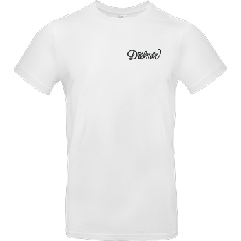 Dreemtum Dreemer - Lettering embroidered T-Shirt B&C EXACT 190 - Weiß