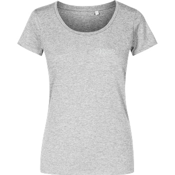 Dreemtum Dreemer - Lettering embroidered T-Shirt Damenshirt heather grey