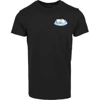Dreemtum Dreemtum - Sleepy Cat T-Shirt Hausmarke T-Shirt  - Schwarz