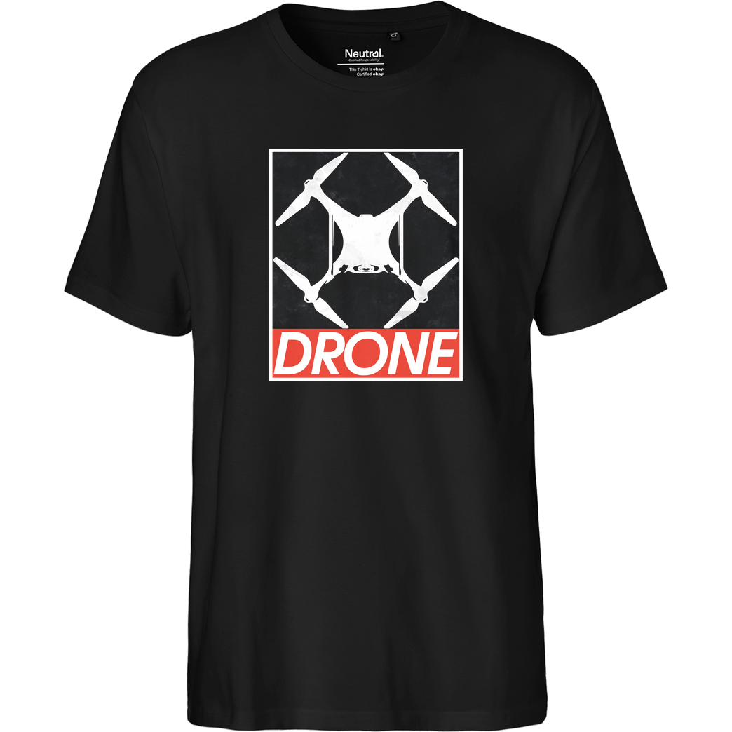 FilmenLernen.de Drone T-Shirt Fairtrade T-Shirt - schwarz