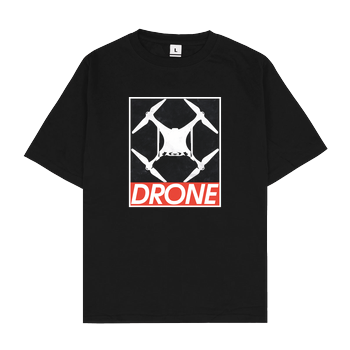 Drone Oversize T-Shirt - Schwarz