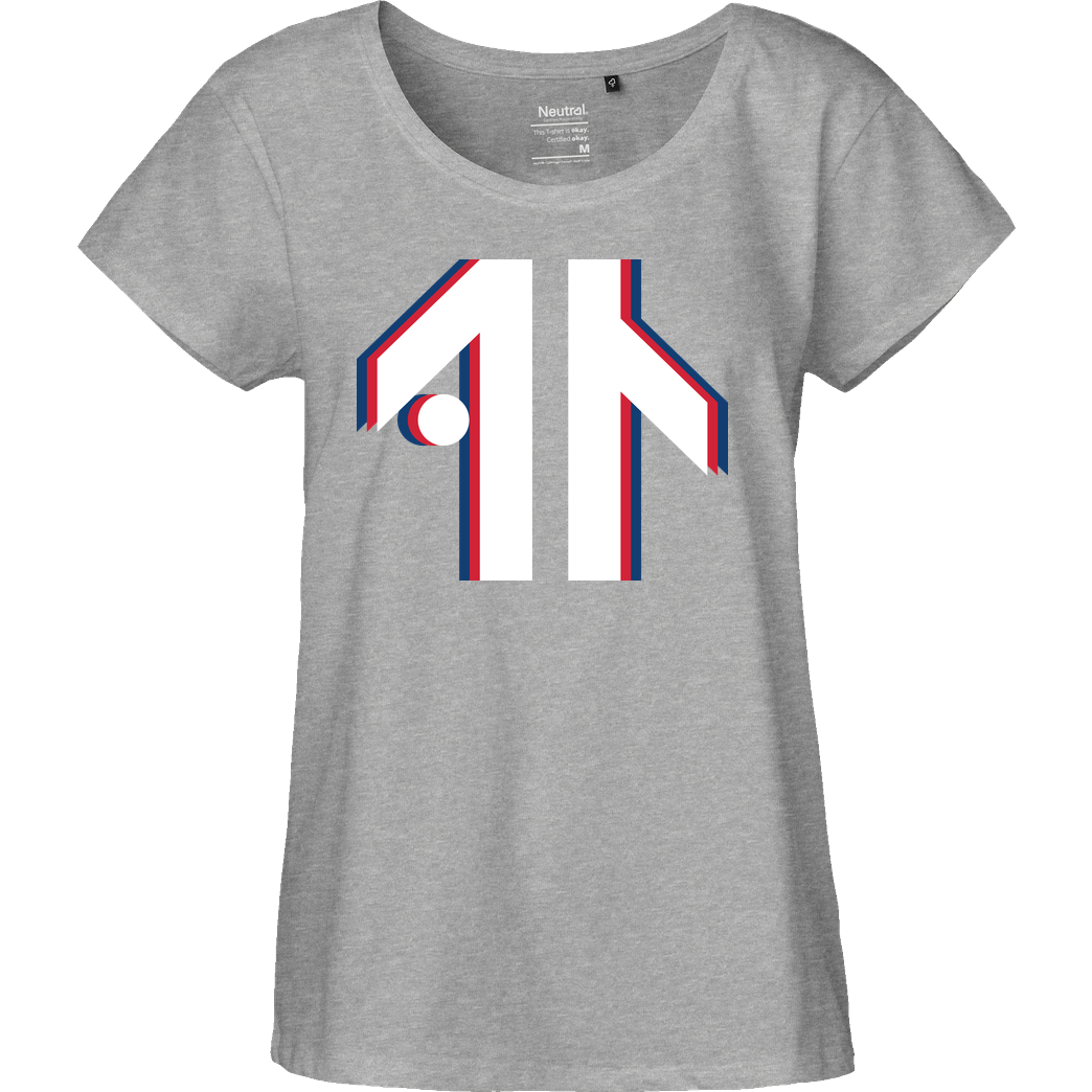Dustin Dustin Naujokat - Colorway Logo T-Shirt Fairtrade Loose Fit Girlie - heather grey