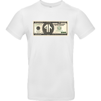 Dustin Dustin Naujokat - Dollar T-Shirt B&C EXACT 190 - Weiß