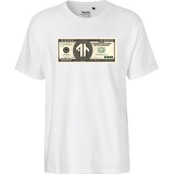 Dustin Dustin Naujokat - Dollar T-Shirt Fairtrade T-Shirt - weiß