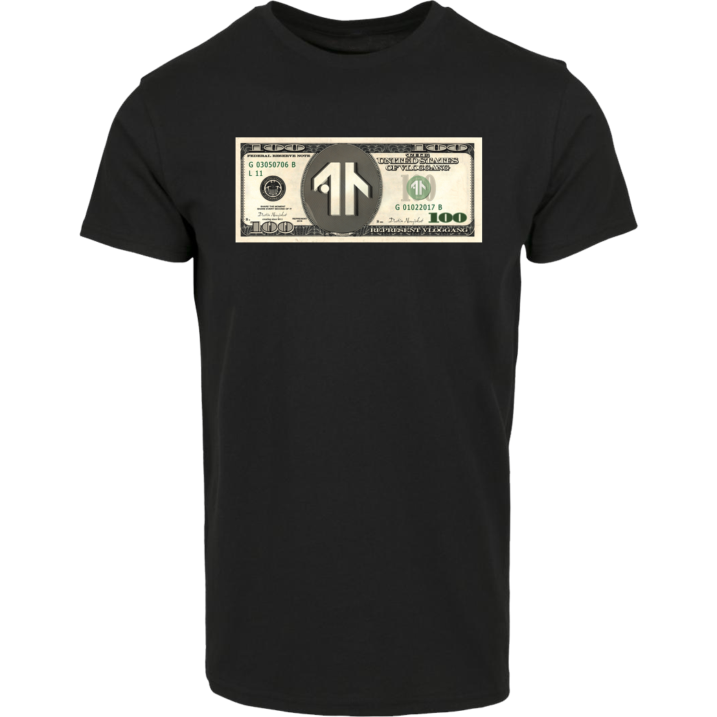 Dustin Dustin Naujokat - Dollar T-Shirt Hausmarke T-Shirt  - Schwarz