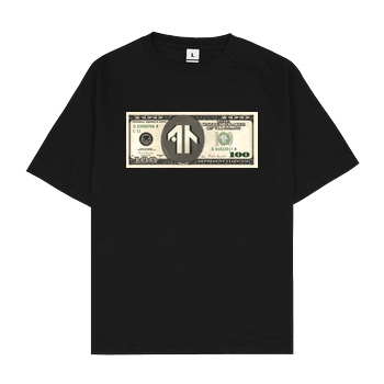 Dustin Dustin Naujokat - Dollar T-Shirt Oversize T-Shirt - Schwarz