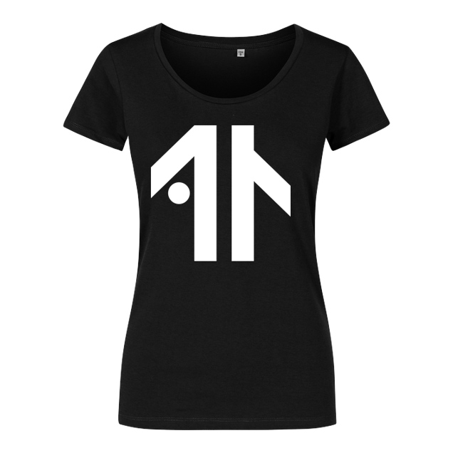 Dustin - Dustin Naujokat - Logo - T-Shirt - Damenshirt schwarz