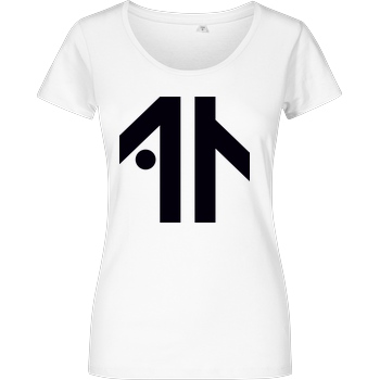 Dustin Dustin Naujokat - Logo T-Shirt Damenshirt weiss