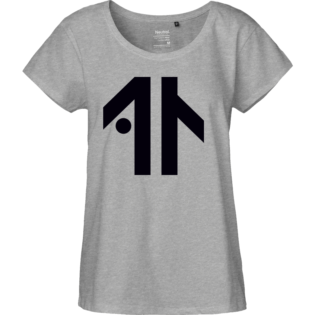 Dustin Dustin Naujokat - Logo T-Shirt Fairtrade Loose Fit Girlie - heather grey