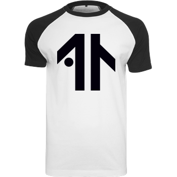 Dustin Naujokat - Logo Raglan-Shirt weiß