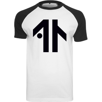 Dustin Dustin Naujokat - Logo T-Shirt Raglan-Shirt weiß