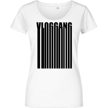 Dustin Dustin Naujokat - VlogGang Barcode T-Shirt Damenshirt weiss