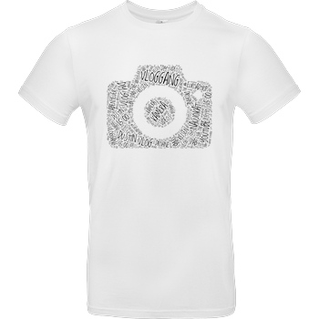 Dustin Dustin Naujokat - VlogGang Camera T-Shirt B&C EXACT 190 - Weiß