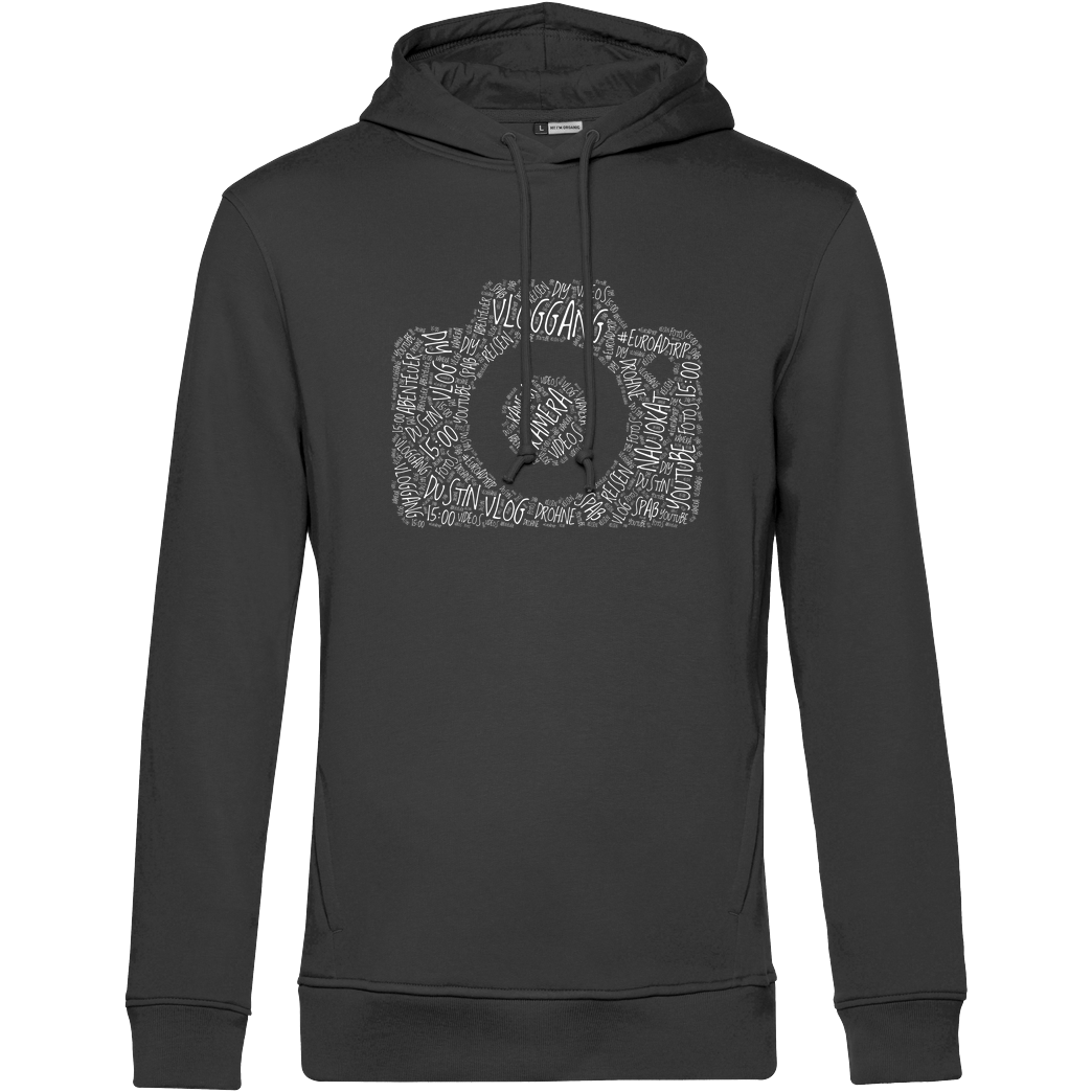 Dustin Dustin Naujokat - VlogGang Camera Sweatshirt B&C HOODED INSPIRE - schwarz