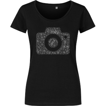 Dustin Dustin Naujokat - VlogGang Camera T-Shirt Damenshirt schwarz