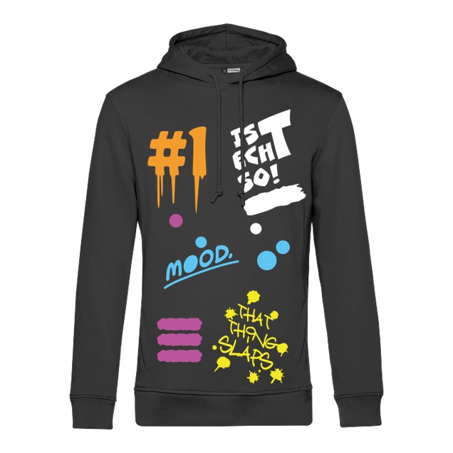 Echtso - EchtSo - Excessive Hoodie - Sweatshirt - B&C HOODED INSPIRE - schwarz