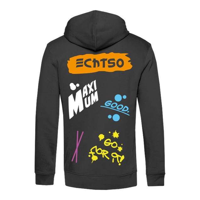 Echtso - EchtSo - Excessive Hoodie - Sweatshirt - B&C HOODED INSPIRE - schwarz
