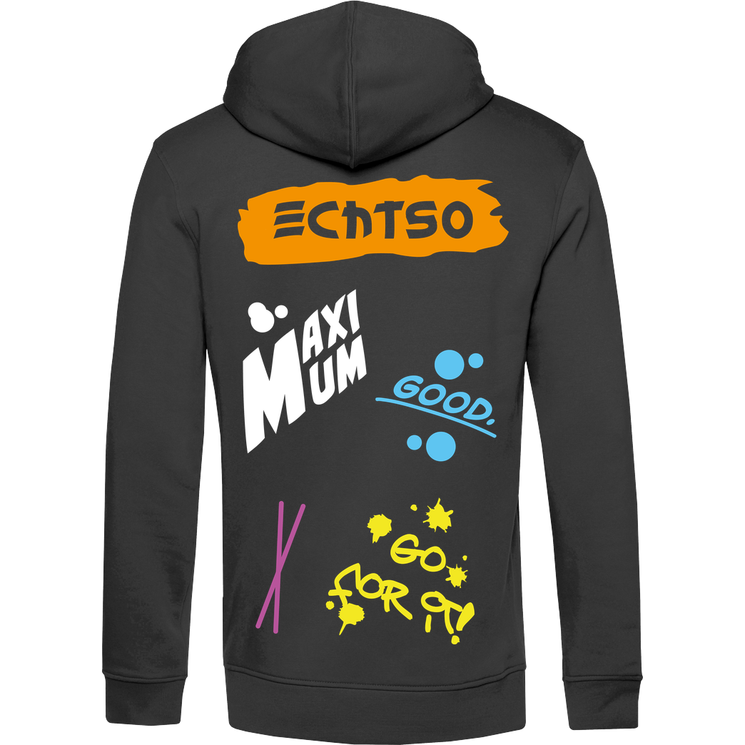 Echtso EchtSo - Excessive Hoodie Sweatshirt B&C HOODED INSPIRE - schwarz