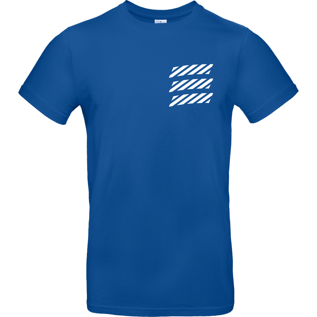 Echtso Echtso - Striped Logo T-Shirt B&C EXACT 190 - Royal