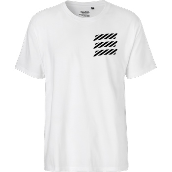 Echtso Echtso - Striped Logo T-Shirt Fairtrade T-Shirt - weiß