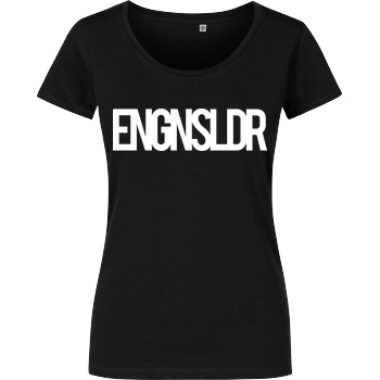 EngineSoldier EngineSoldier - Typo T-Shirt Damenshirt schwarz