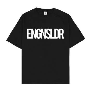 EngineSoldier EngineSoldier - Typo T-Shirt Oversize T-Shirt - Schwarz