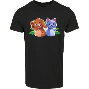 EpicStun - Cat&Dog Hausmarke T-Shirt  - Schwarz