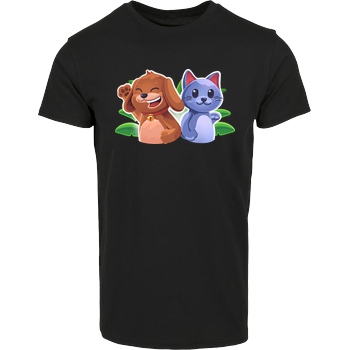 EpicStun EpicStun - Cat&Dog T-Shirt Hausmarke T-Shirt  - Schwarz