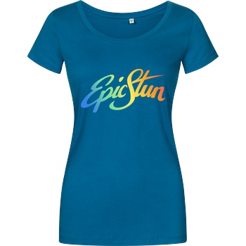 EpicStun EpicStun - Color Logo T-Shirt Damenshirt petrol