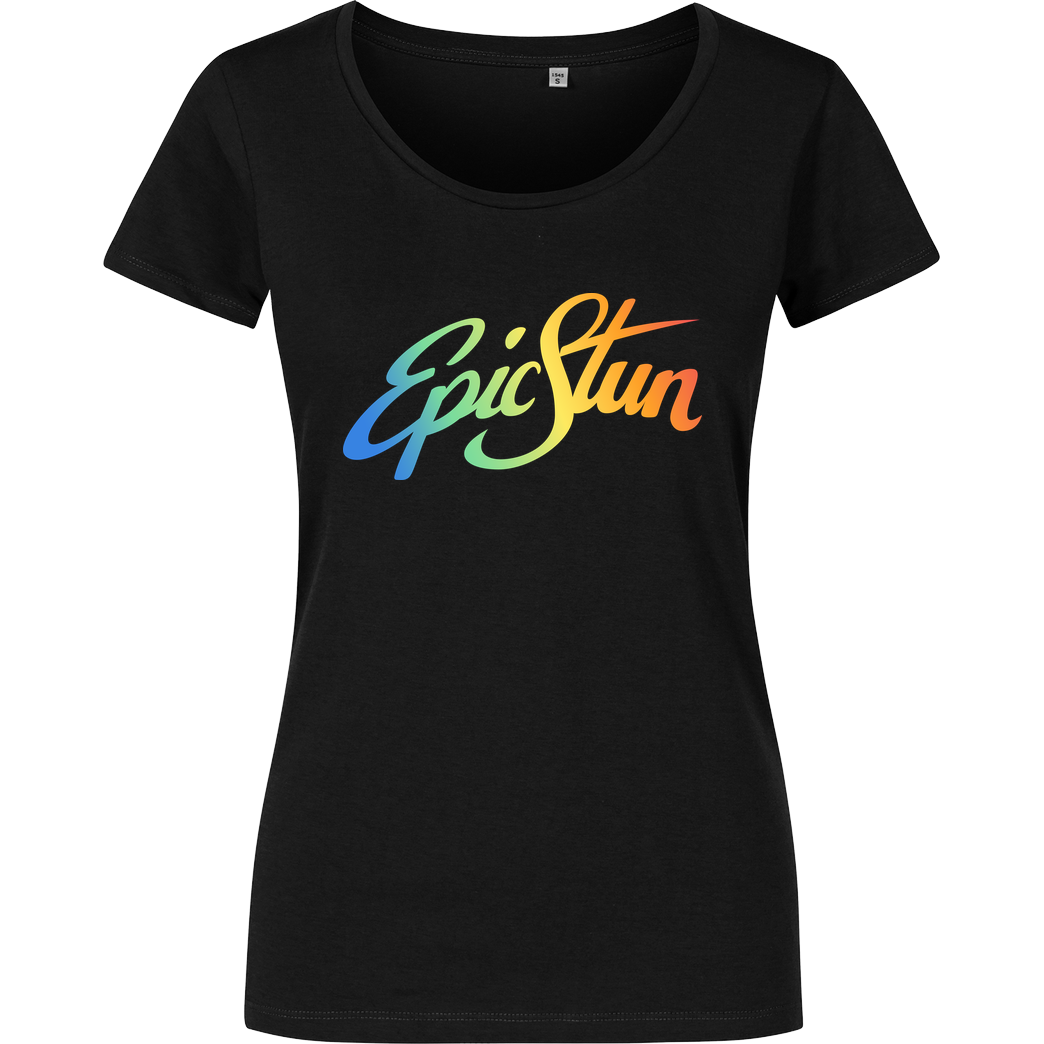 EpicStun EpicStun - Color Logo T-Shirt Damenshirt schwarz