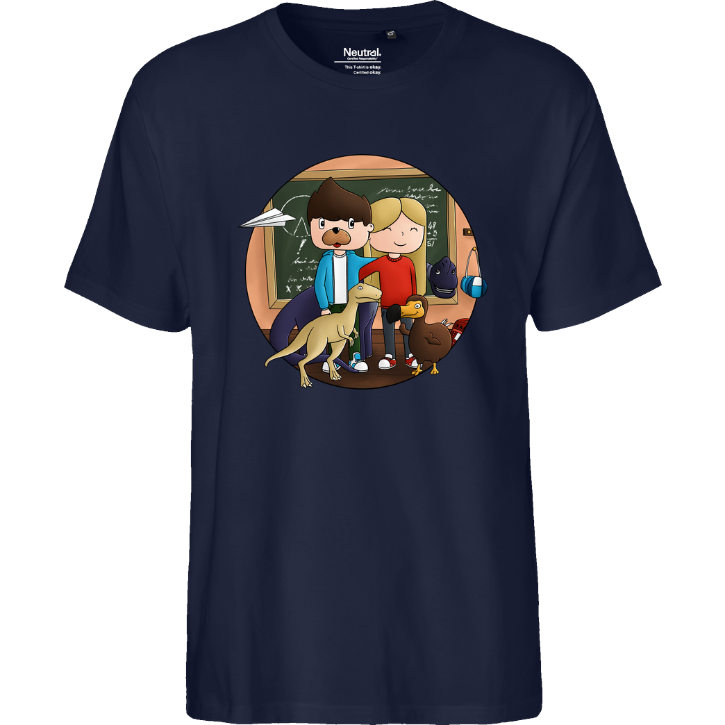 EpicStun EpicStun - Dino T-Shirt Fairtrade T-Shirt - navy