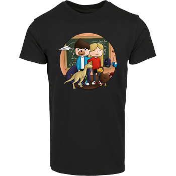 EpicStun - Dino Hausmarke T-Shirt  - Schwarz