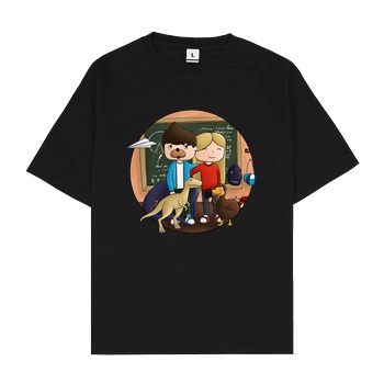 EpicStun EpicStun - Dino T-Shirt Oversize T-Shirt - Schwarz