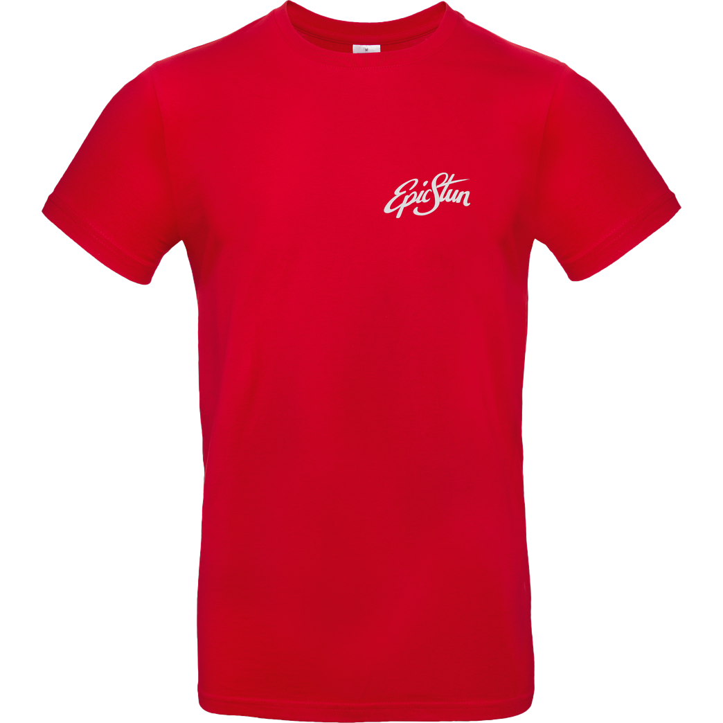 EpicStun EpicStun - Embroidered Logo T-Shirt B&C EXACT 190 - Rot
